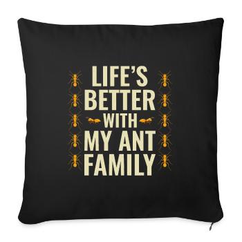 Ant Keeper Ant Lover Entomologist Insect Collector - Sofa pillowcase 17,3'' x 17,3'' (45 x 45 cm) - black - Front