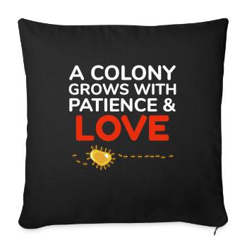 Ant Keeper Ant Lover Entomologist Insect Collector - Sofa pillowcase 17,3'' x 17,3'' (45 x 45 cm) - black - Front