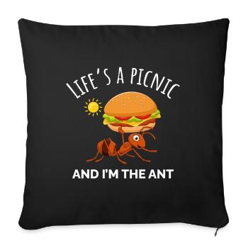 Ant Keeper Ant Lover Entomologist Insect Collector - Sofa pillowcase 17,3'' x 17,3'' (45 x 45 cm) - black - Front