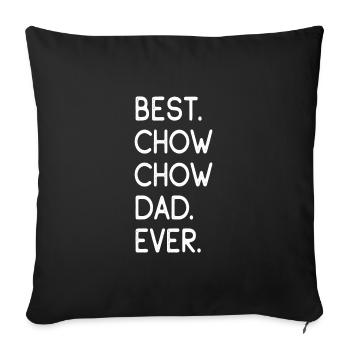Chow Chow - Sofa pillowcase 17,3'' x 17,3'' (45 x 45 cm) - black - Front