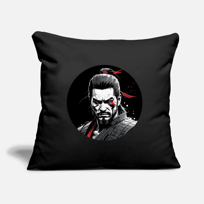 Fierce Samurai Sofa pillowcase 17,3'' x 17,3'' (45 x 45 cm)