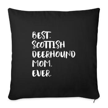 Scottish Deerhound Scottish Deer Dog - Sofa pillowcase 17,3'' x 17,3'' (45 x 45 cm) - black - Front