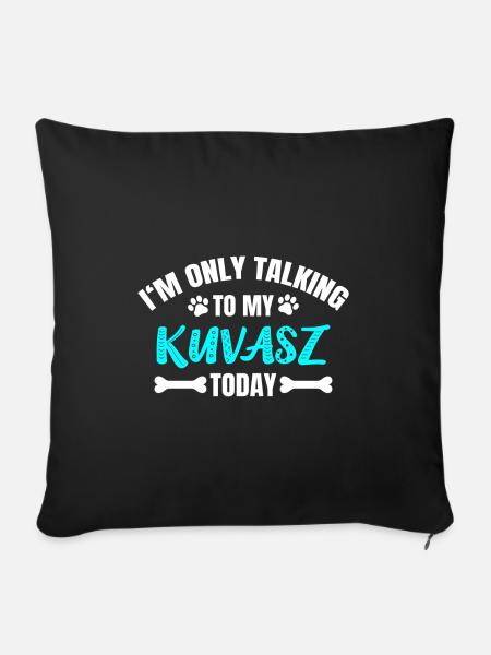 Kuvasz - Sofakissenbezug 45 x 45 cm - Schwarz