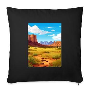 Big Bend National Park Travel Poster Souvenir WPA - Sofa pillowcase 17,3'' x 17,3'' (45 x 45 cm) - black - Front