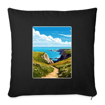 Channel Islands National Park California Travel - Sofa pillowcase 17,3'' x 17,3'' (45 x 45 cm) - black - Front