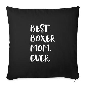 Boxeur - Housse de coussin décorative 45 x 45 cm - noir - Devant