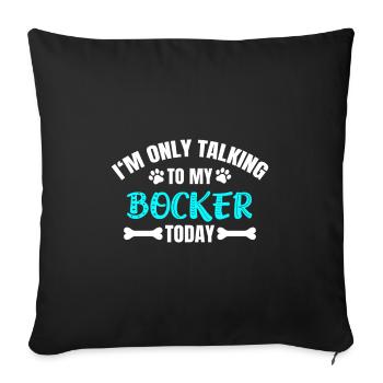 Böcker - Housse de coussin décorative 45 x 45 cm - noir - Devant