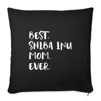 Shiba Inu - Housse de coussin décorative 45 x 45 cm - noir - Devant