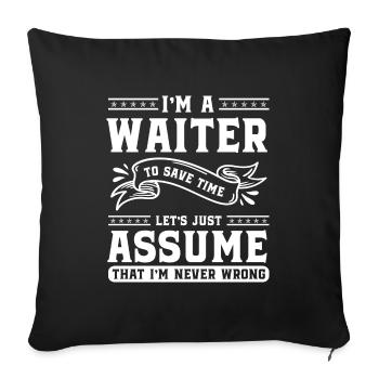 Service Bar Gastronomy Cocktail - Sofa pillowcase 17,3'' x 17,3'' (45 x 45 cm) - black - Front