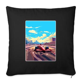 Barcelona Circuit Motorsport Race Spain Travel WPA - Sofa pillowcase 17,3'' x 17,3'' (45 x 45 cm) - black - Front