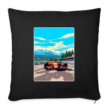 Spielberg Circuit Motorsport Rennen Österreich Reisen - Sofakissenbezug 45 x 45 cm - Schwarz - Vorne
