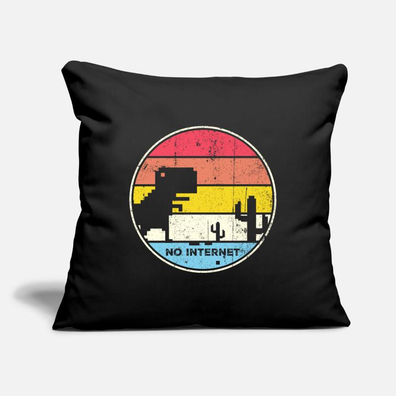 Desert Sunset Pixel Silhouette Sofa pillowcase 17,3'' x 17,3'' (45 x 45 cm)