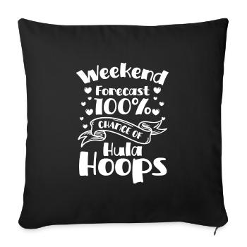 Fitness Dancing Training Fit - Sofa pillowcase 17,3'' x 17,3'' (45 x 45 cm) - black - Front