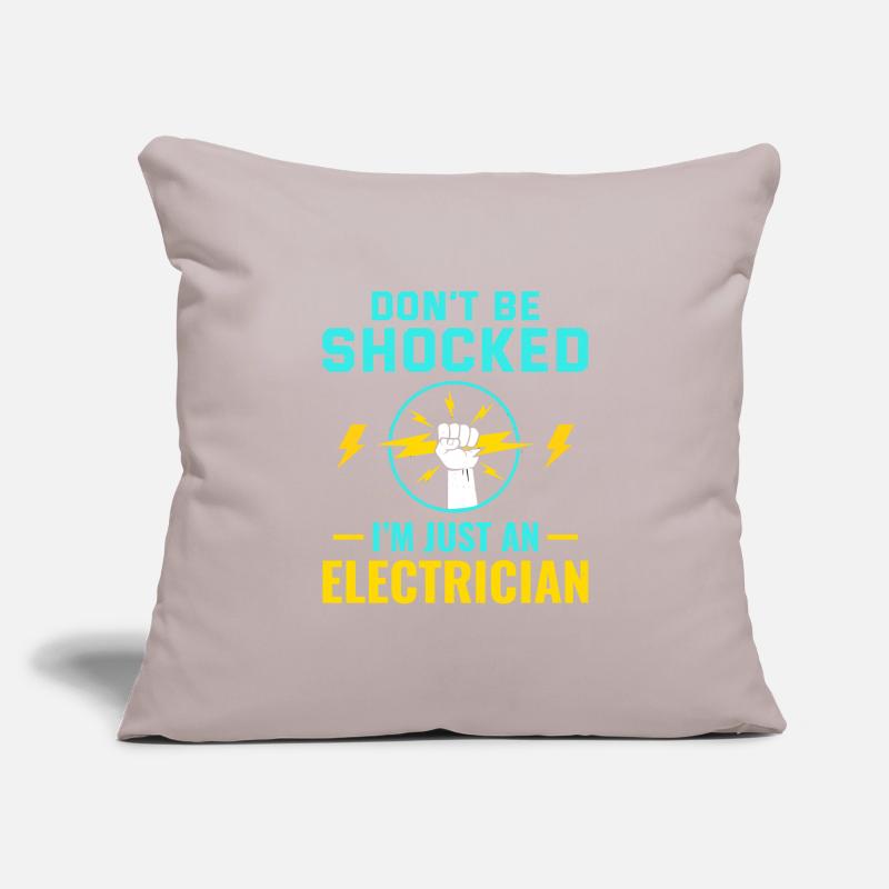 Electrician Humor Electrical Technician Engineer Sofa pillowcase 17,3'' x 17,3'' (45 x 45 cm)
