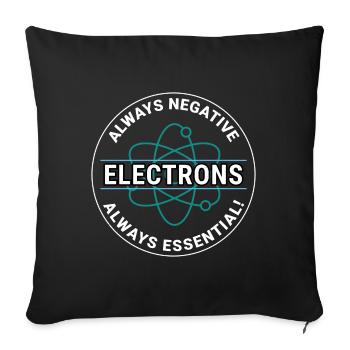 Electrician Humor Electrical Technician Engineer - Sofa pillowcase 17,3'' x 17,3'' (45 x 45 cm) - black - Front