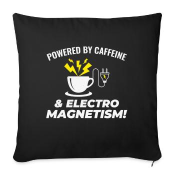 Electrician Coffee Electrical Technician Engineer - Sofa pillowcase 17,3'' x 17,3'' (45 x 45 cm) - black - Front