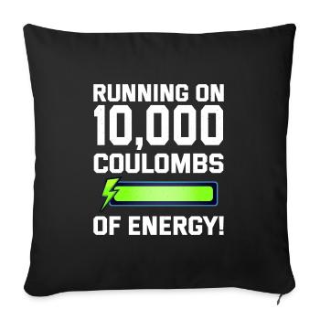 Electrician Humor Electrical Technician Engineer - Sofa pillowcase 17,3'' x 17,3'' (45 x 45 cm) - black - Front