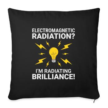 Electrician Humor Electrical Technician Engineer - Sofa pillowcase 17,3'' x 17,3'' (45 x 45 cm) - black - Front