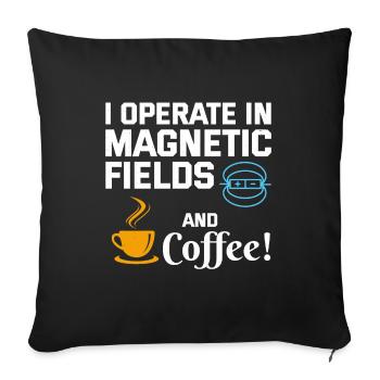 Electrician Humor Electrical Technician Coffee - Sofa pillowcase 17,3'' x 17,3'' (45 x 45 cm) - black - Front