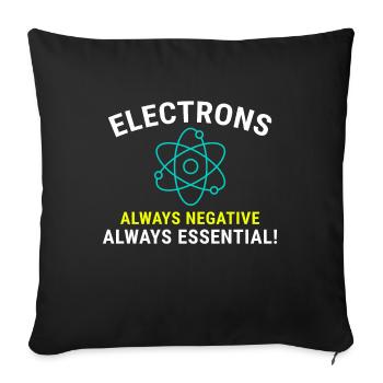 Electrician Humor Electrical Technician Engineer - Sofa pillowcase 17,3'' x 17,3'' (45 x 45 cm) - black - Front