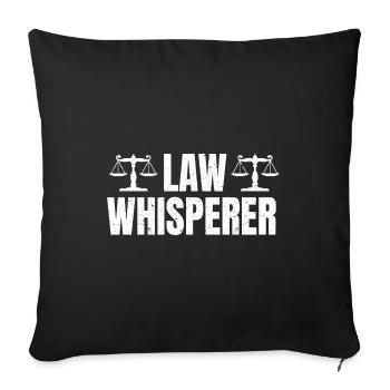 Lawyer Lawyer Justice Law Law Whisperer - Sofa pillowcase 17,3'' x 17,3'' (45 x 45 cm) - black - Front