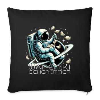 Vareniki Astronaut Yummy Gift - Sofa pillowcase 17,3'' x 17,3'' (45 x 45 cm) - black - Front