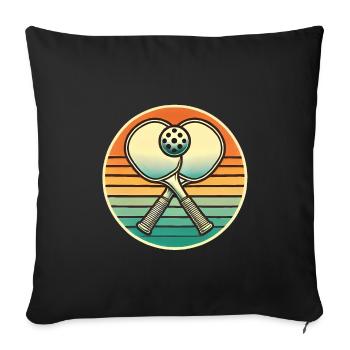 Retro_Pick - Sofa pillowcase 17,3'' x 17,3'' (45 x 45 cm) - black - Front