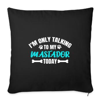 Mastador English Mastiff Labrador Retriever Mix - Sofa pillowcase 17,3'' x 17,3'' (45 x 45 cm) - black - Front