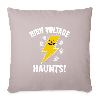 Electrician Halloween: High Voltage Hunts - Sofa pillowcase 17,3'' x 17,3'' (45 x 45 cm) - light taupe - Front