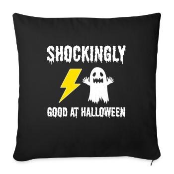 Électricien Halloween : Technicien incroyablement bon - Housse de coussin décorative 45 x 45 cm - noir - Devant