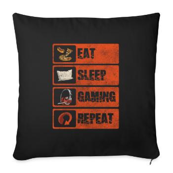 Manette Gamer Legend - Housse de coussin décorative 45 x 45 cm - noir - Devant