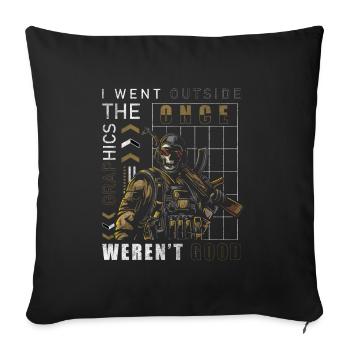 Jeux graphiques en ligne Jeux - Housse de coussin décorative 45 x 45 cm - noir - Devant