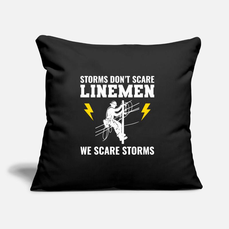 Linemen Storms Fearless Power Grid Electricity Sofa pillowcase 17,3'' x 17,3'' (45 x 45 cm)