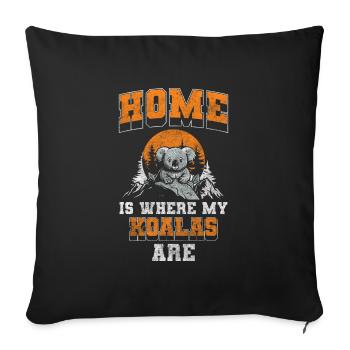 Koala Bear Zoo Down Under - Housse de coussin décorative 45 x 45 cm - noir - Devant