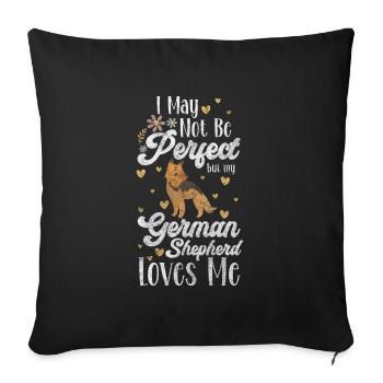 Dog Paw École de chiens - Housse de coussin décorative 45 x 45 cm - noir - Devant