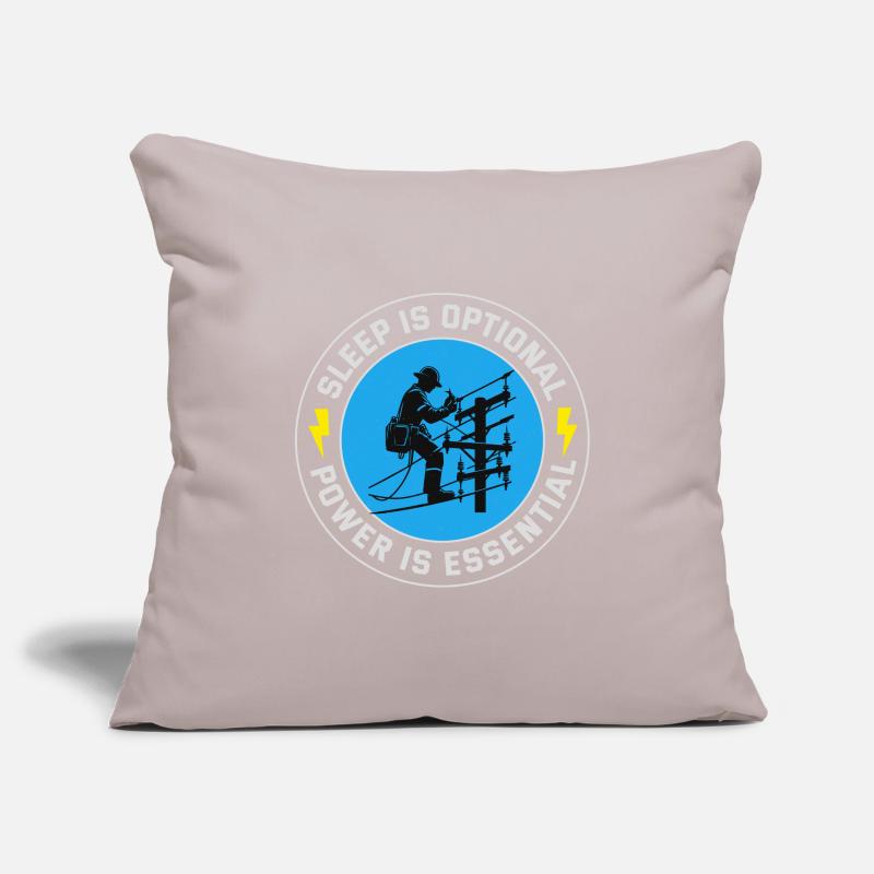Lineman Power Essential Sleep Optional Dedication Sofa pillowcase 17,3'' x 17,3'' (45 x 45 cm)