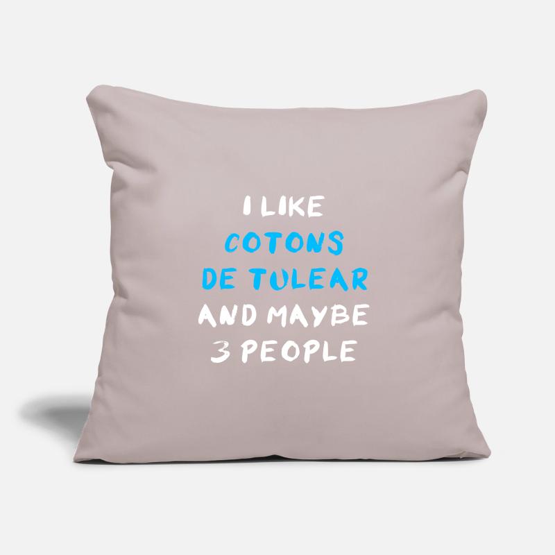 Coton de Tuléar Housse de coussin décorative 45 x 45 cm