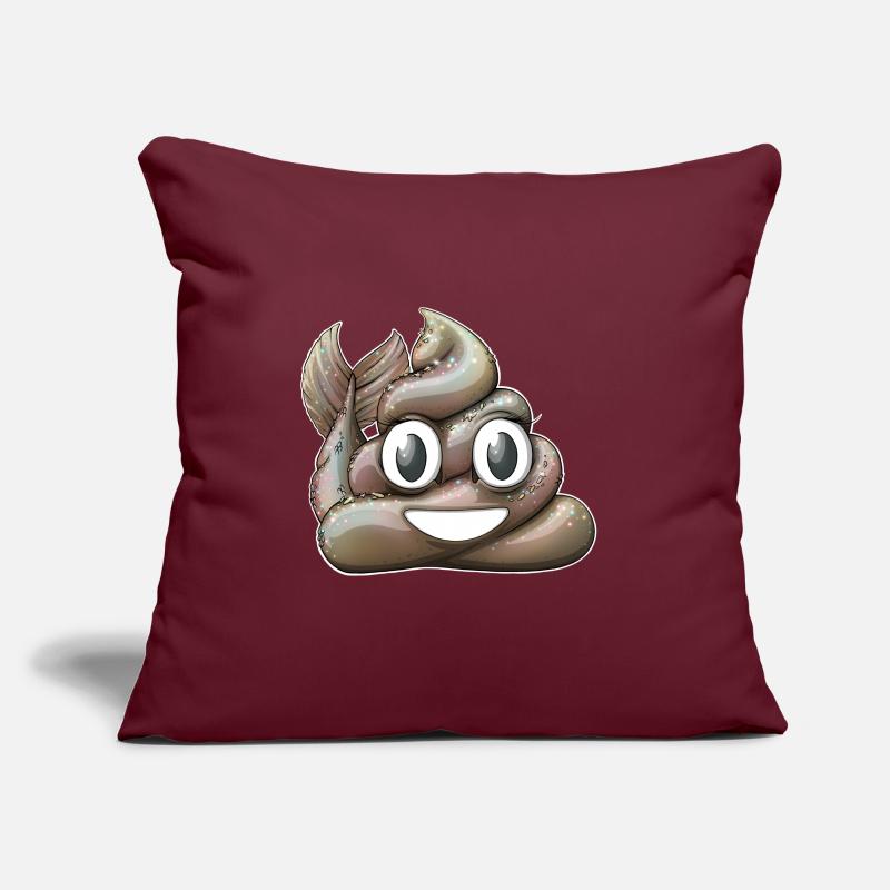 Tass de caca de sirène Housse de coussin décorative 45 x 45 cm