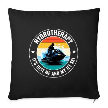 Jet Ski Hydrotherapy Ocean Adventure Watersports - Sofa pillowcase 17,3'' x 17,3'' (45 x 45 cm) - black - Front