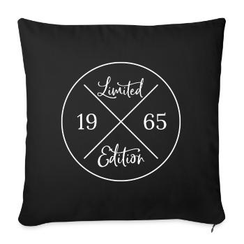 Edition limitée 1965 - Housse de coussin décorative 45 x 45 cm - noir - Devant