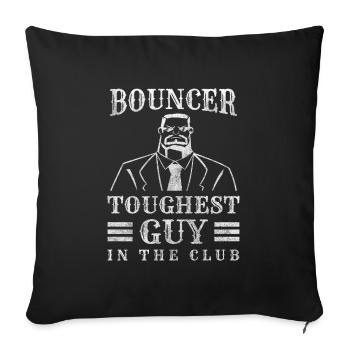 Bouncer Door Concert Muscles - Sofa pillowcase 17,3'' x 17,3'' (45 x 45 cm) - black - Front