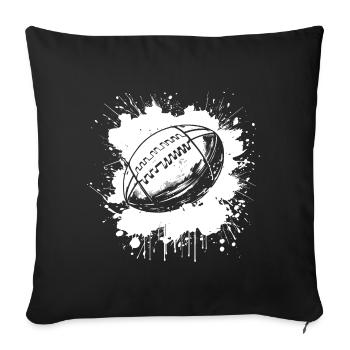 Football Ball Street Art - Sofa pillowcase 17,3'' x 17,3'' (45 x 45 cm) - black - Front