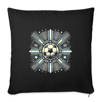 Argentina Champion Soccer Badge Design - Sofa pillowcase 17,3'' x 17,3'' (45 x 45 cm) - black - Front