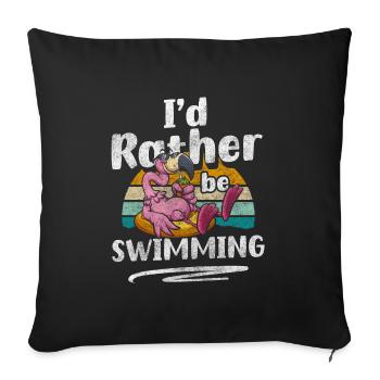 Pool Sports Competition - Sofa pillowcase 17,3'' x 17,3'' (45 x 45 cm) - black - Front