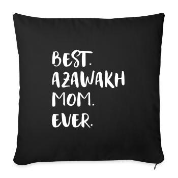 Azawakh - Housse de coussin décorative 45 x 45 cm - noir - Devant