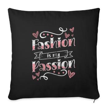 Fashion Lover Model - Sofa pillowcase 17,3'' x 17,3'' (45 x 45 cm) - black - Front