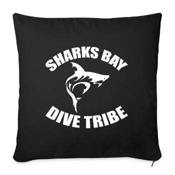 SHARKS BAY DIVE TRIBE - Housse de coussin décorative 45 x 45 cm - noir - Devant
