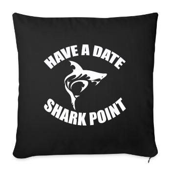 RENDEZ-VOUS GALANT - SHARK POINT - Housse de coussin décorative 45 x 45 cm - noir - Devant