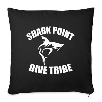 SHARK POINT DIVE TRIBE - Housse de coussin décorative 45 x 45 cm - noir - Devant
