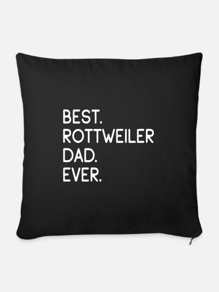Rottweiler - Sofakissenbezug 45 x 45 cm - Schwarz